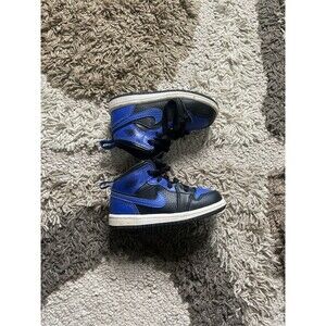 Jordan 1 Retro High Dk Marina Blue/Black-White 640735-077 Toddler Size 7C